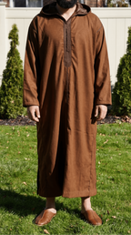 Caramel Brown Cashmere Winter Jellaba