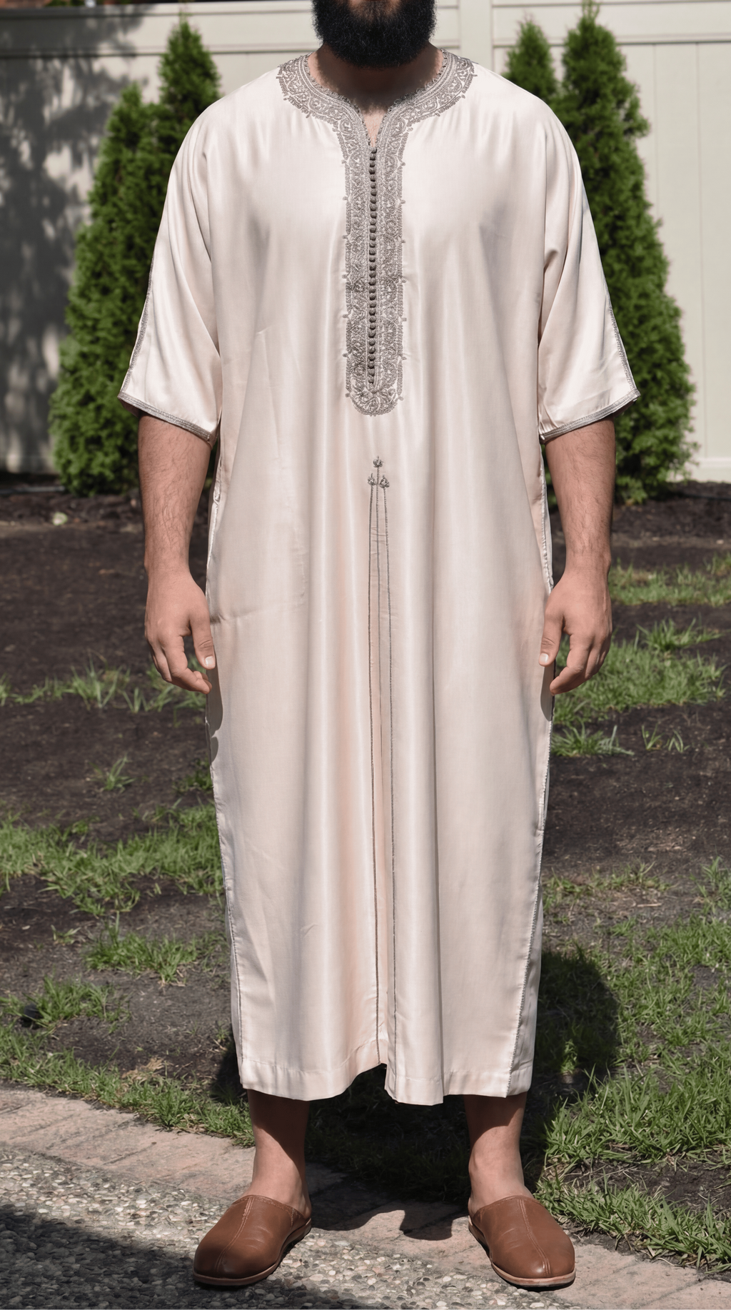 Ivory Sand Premium Gandoura