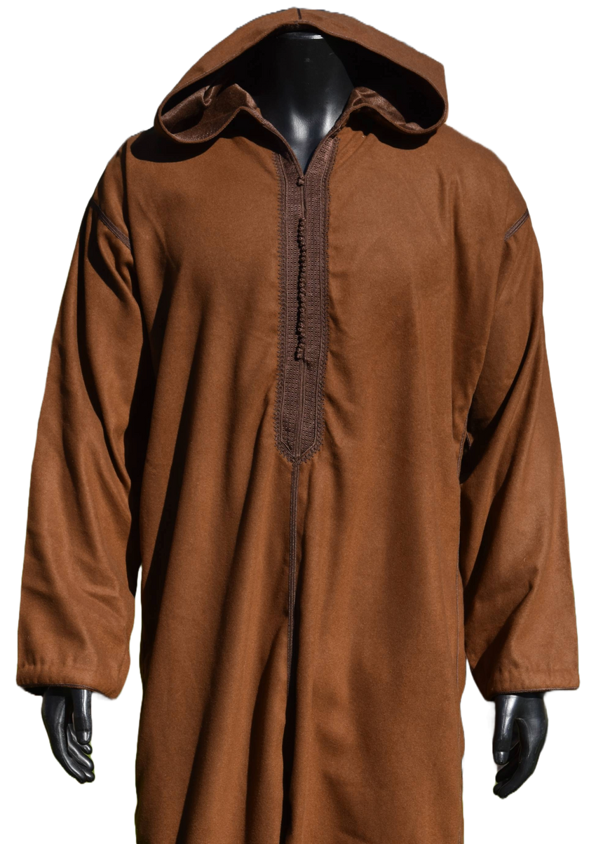 Caramel Brown Cashmere Winter Jellaba