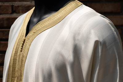 White and Gold Gandoura