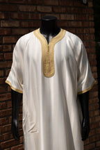White and Gold Gandoura