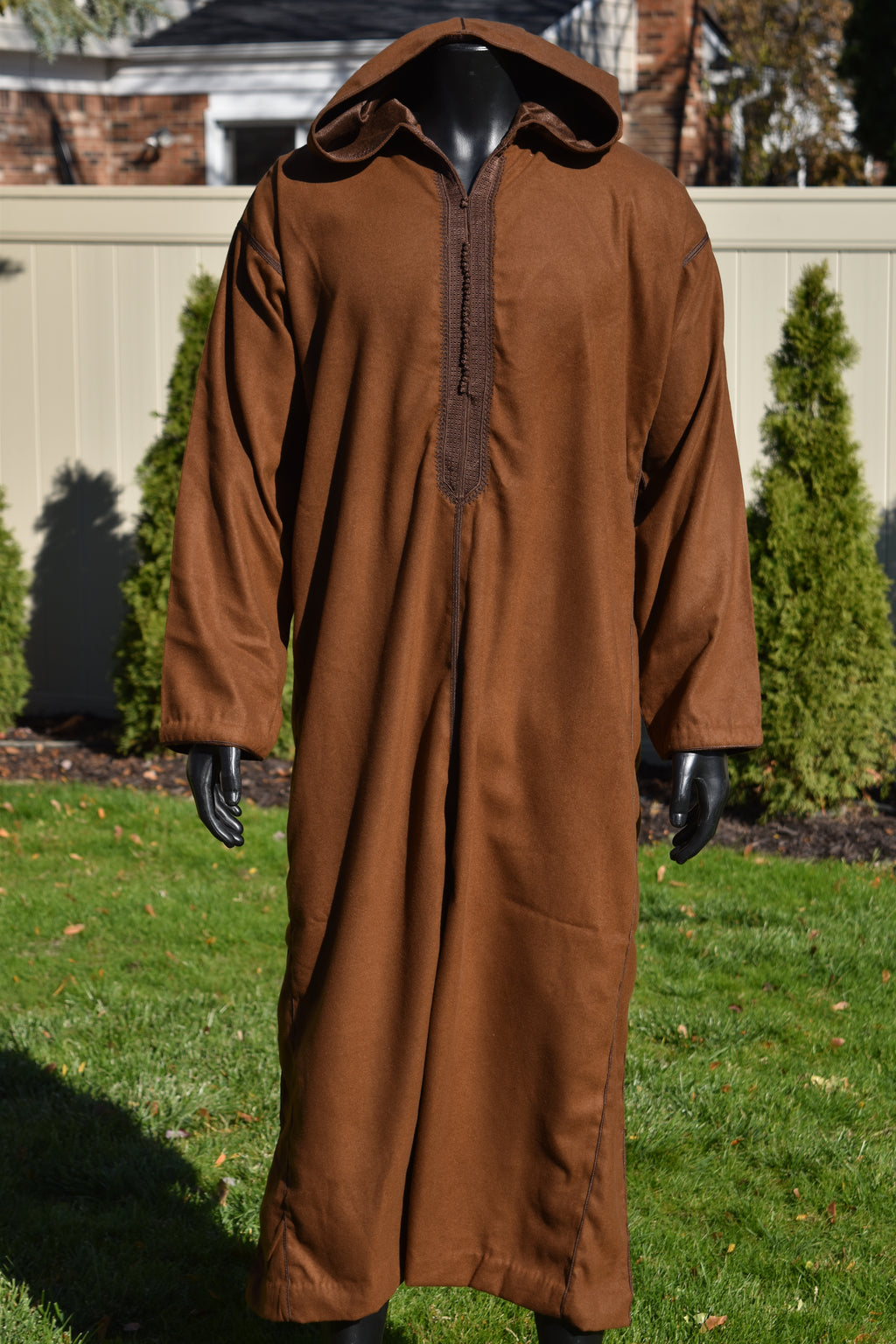 Caramel Brown Cashmere Winter Jellaba