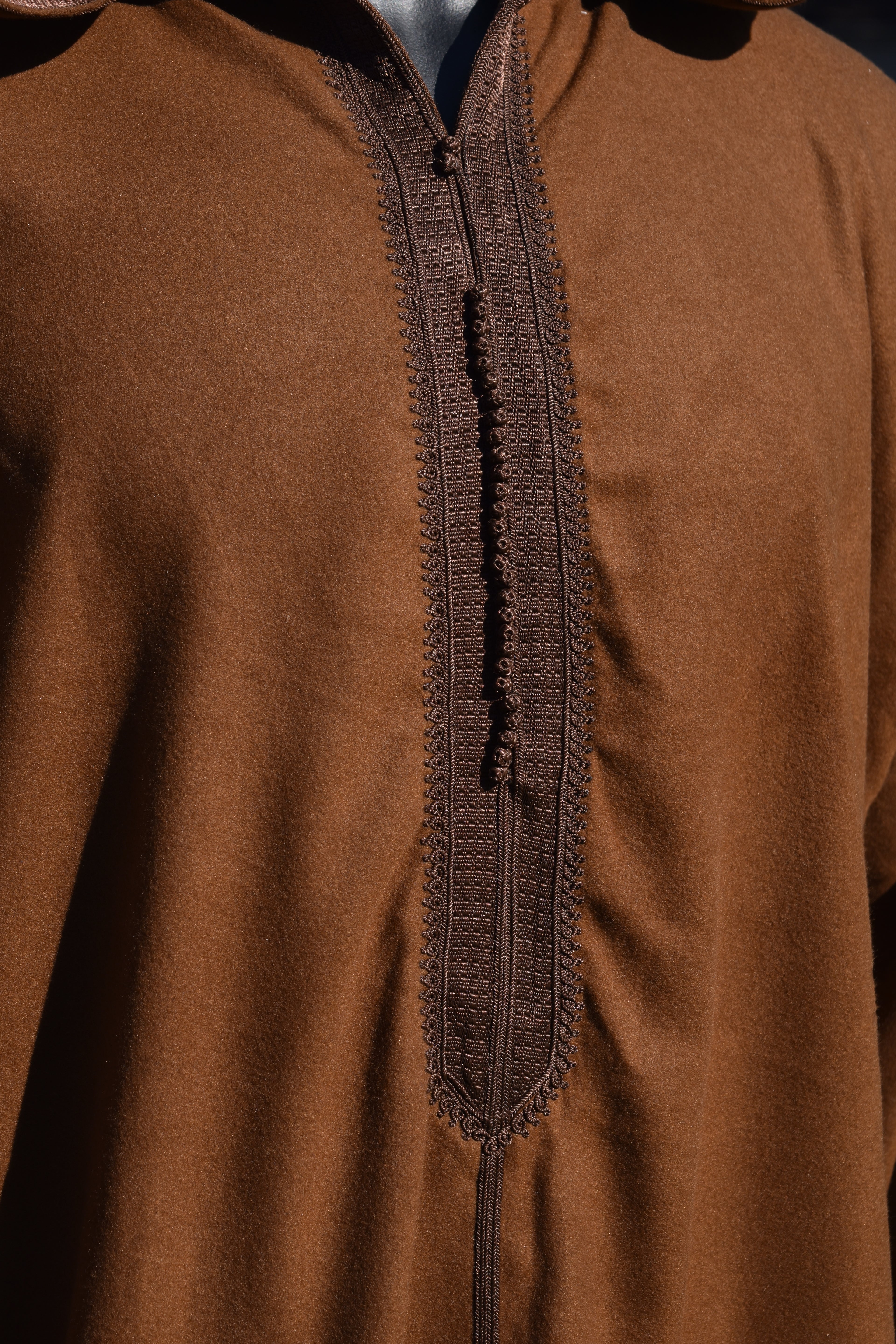 Caramel Brown Cashmere Winter Jellaba