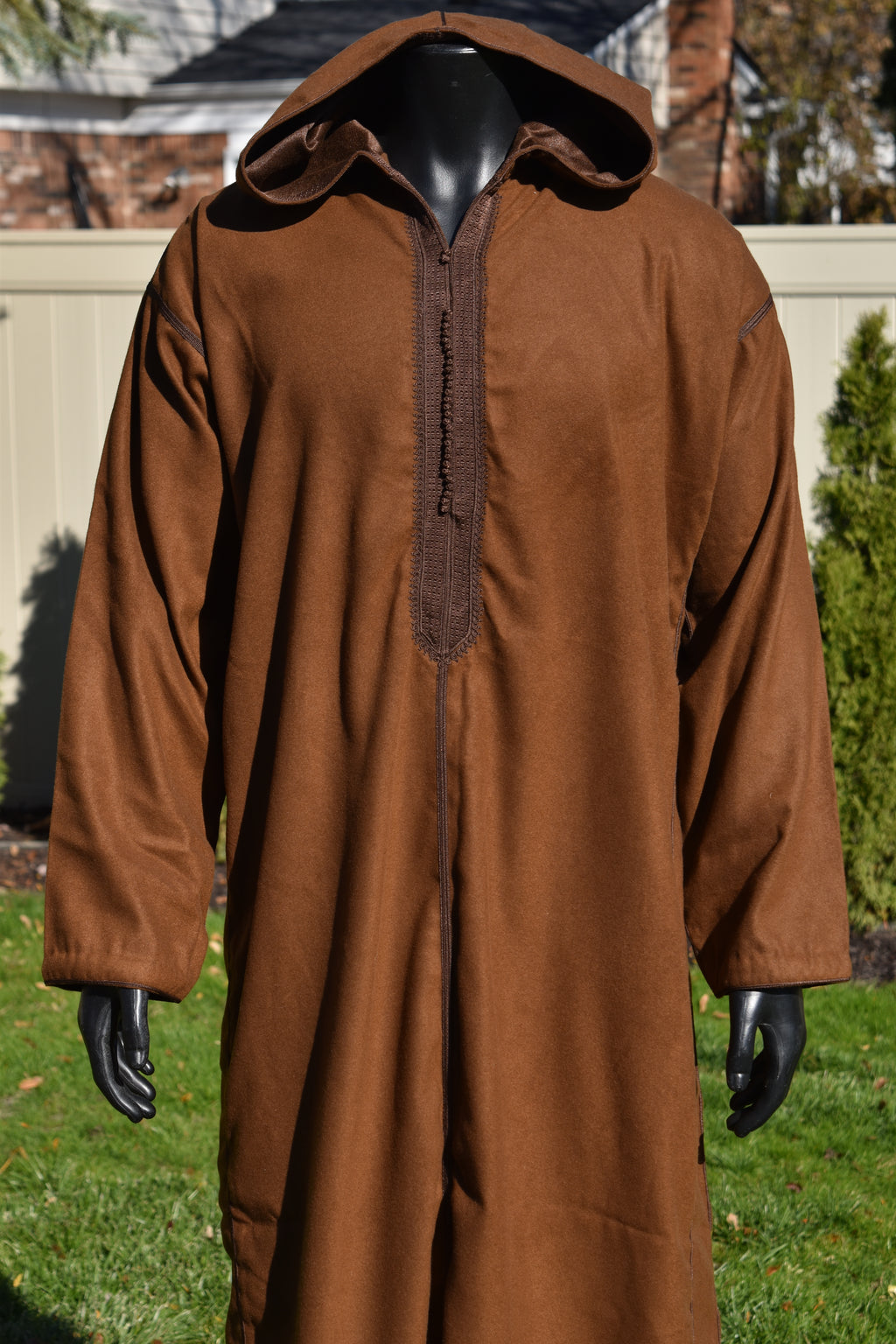 Caramel Brown Cashmere Winter Jellaba