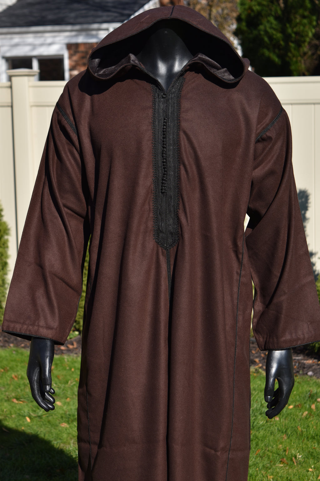 Mocha Brown Cashmere Jellaba