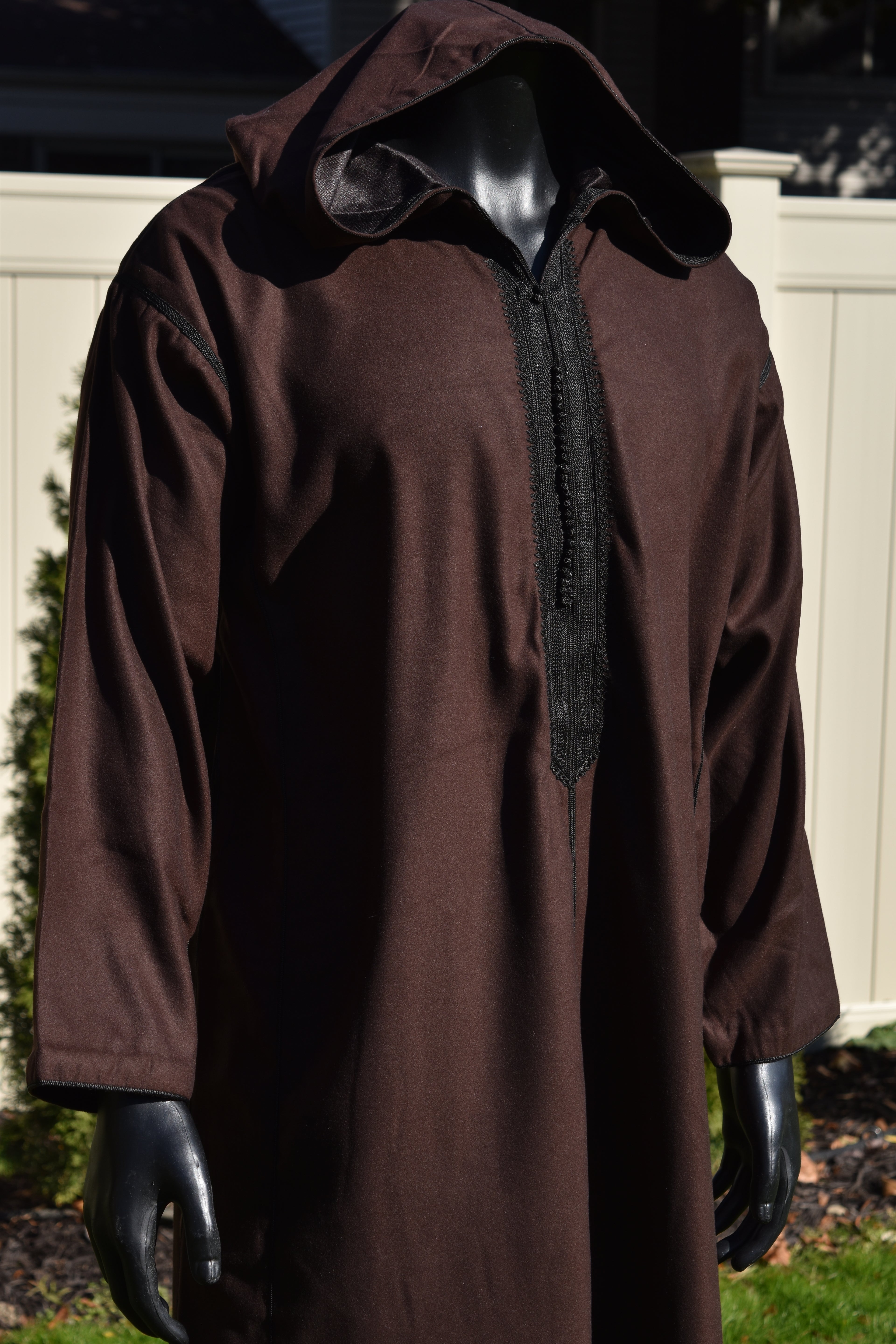 Mocha Brown Cashmere Jellaba