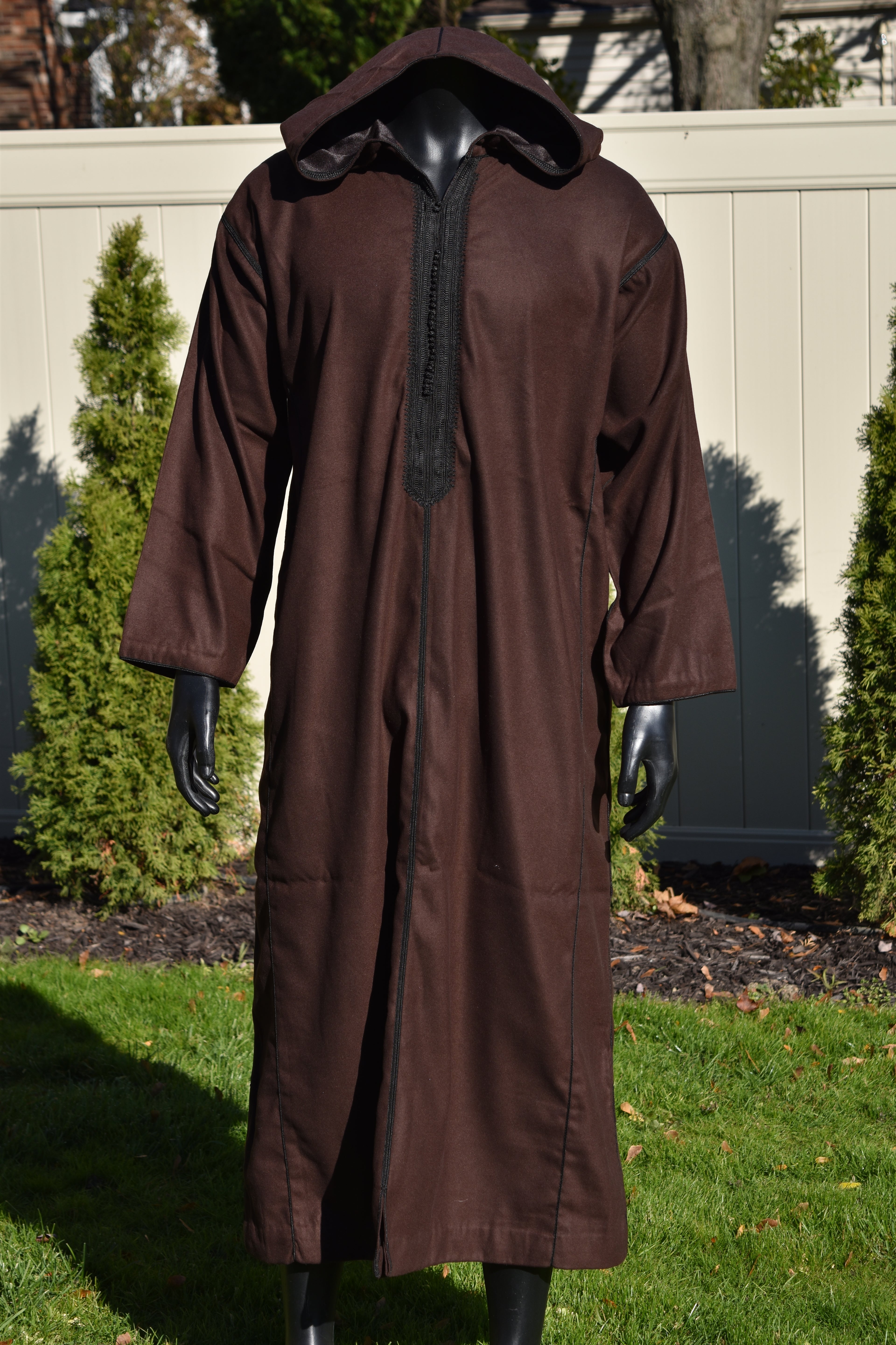 Mocha Brown Cashmere Jellaba