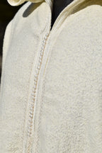 Offwhite Wool Mix Winter Jellaba