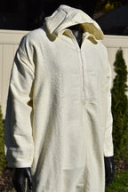 Offwhite Wool Mix Winter Jellaba