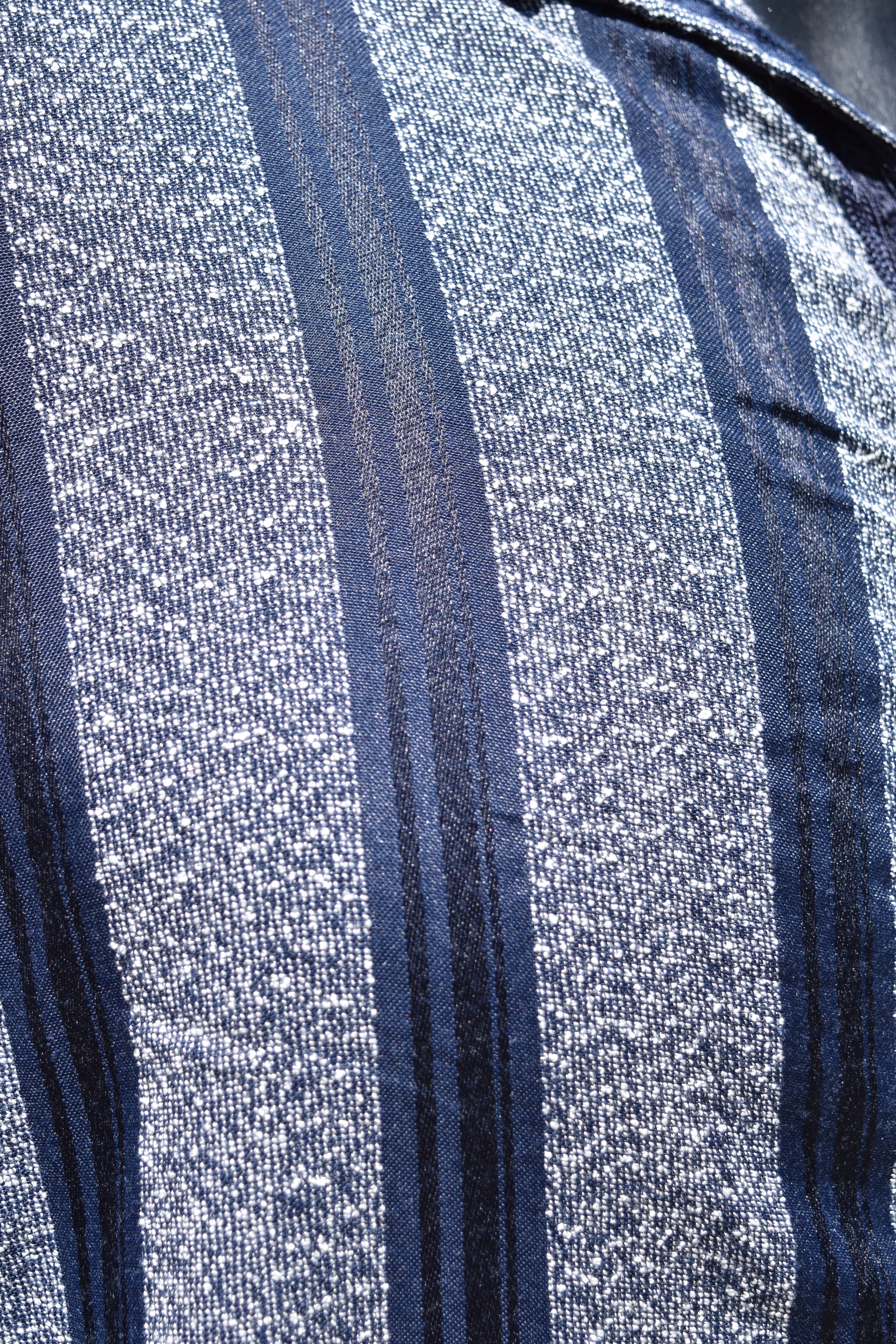 Dark Blue Striped Jellaba