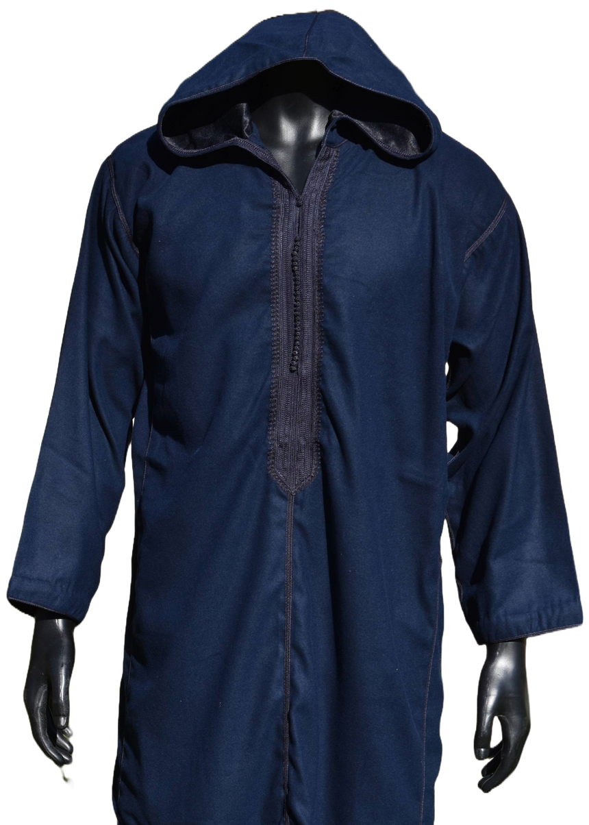 Deep Blue Cashmere Winter Jellaba