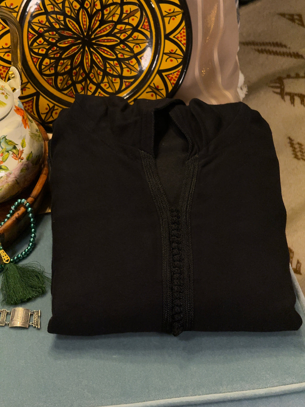 Black Mlifa Womens Jellaba