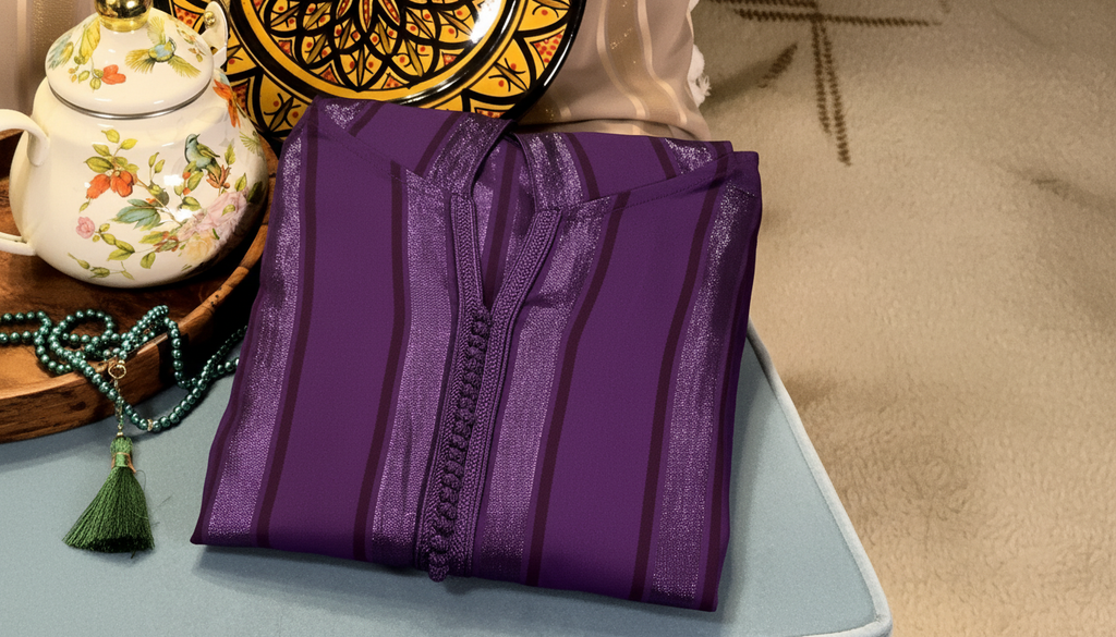 Striped Purple Jellaba