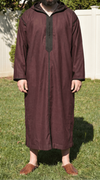 Mocha Brown Cashmere Jellaba