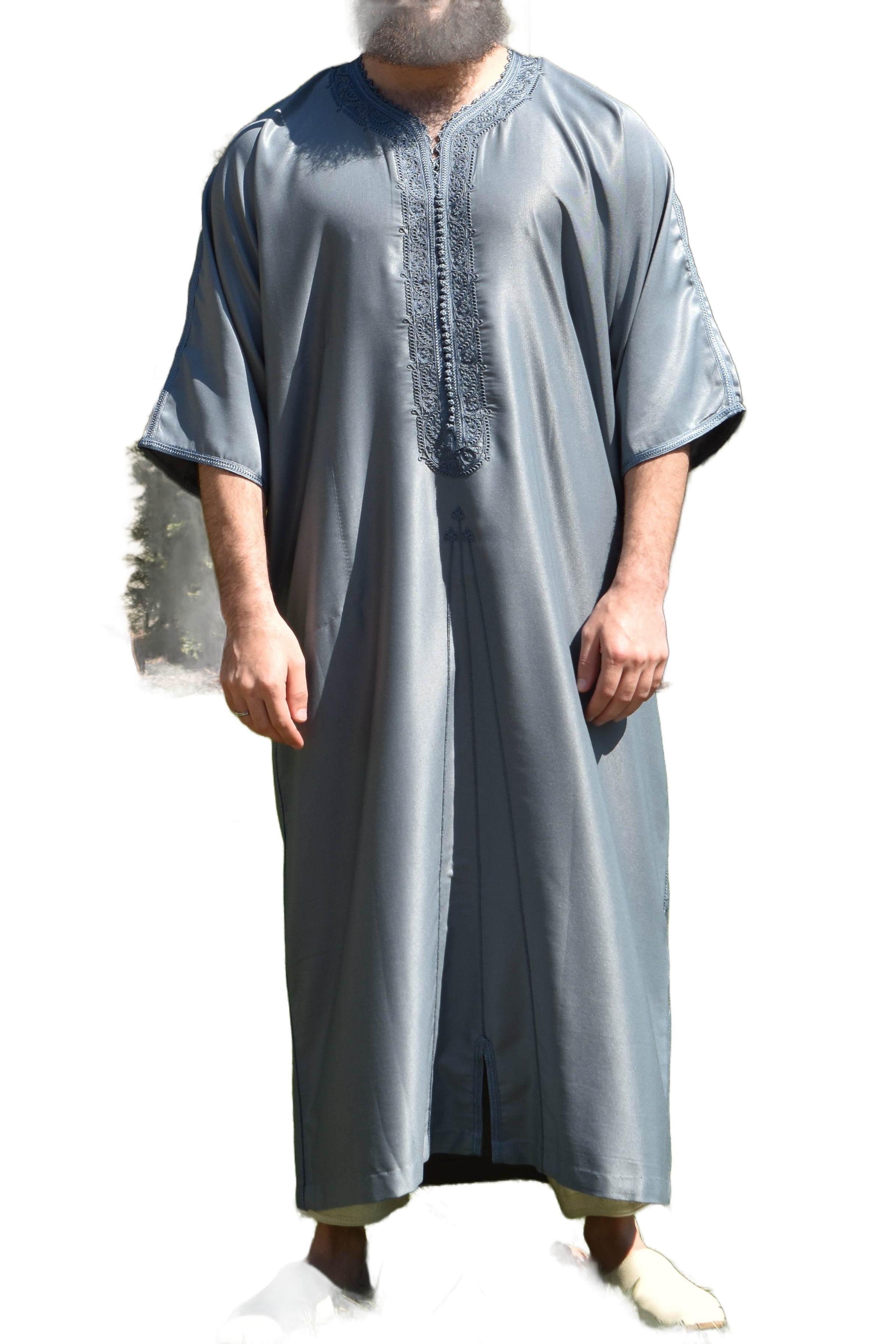 Premium Gandoura - Muted Blue / 135cm